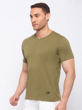 Solid Slim Fit V-Neck T-shirt